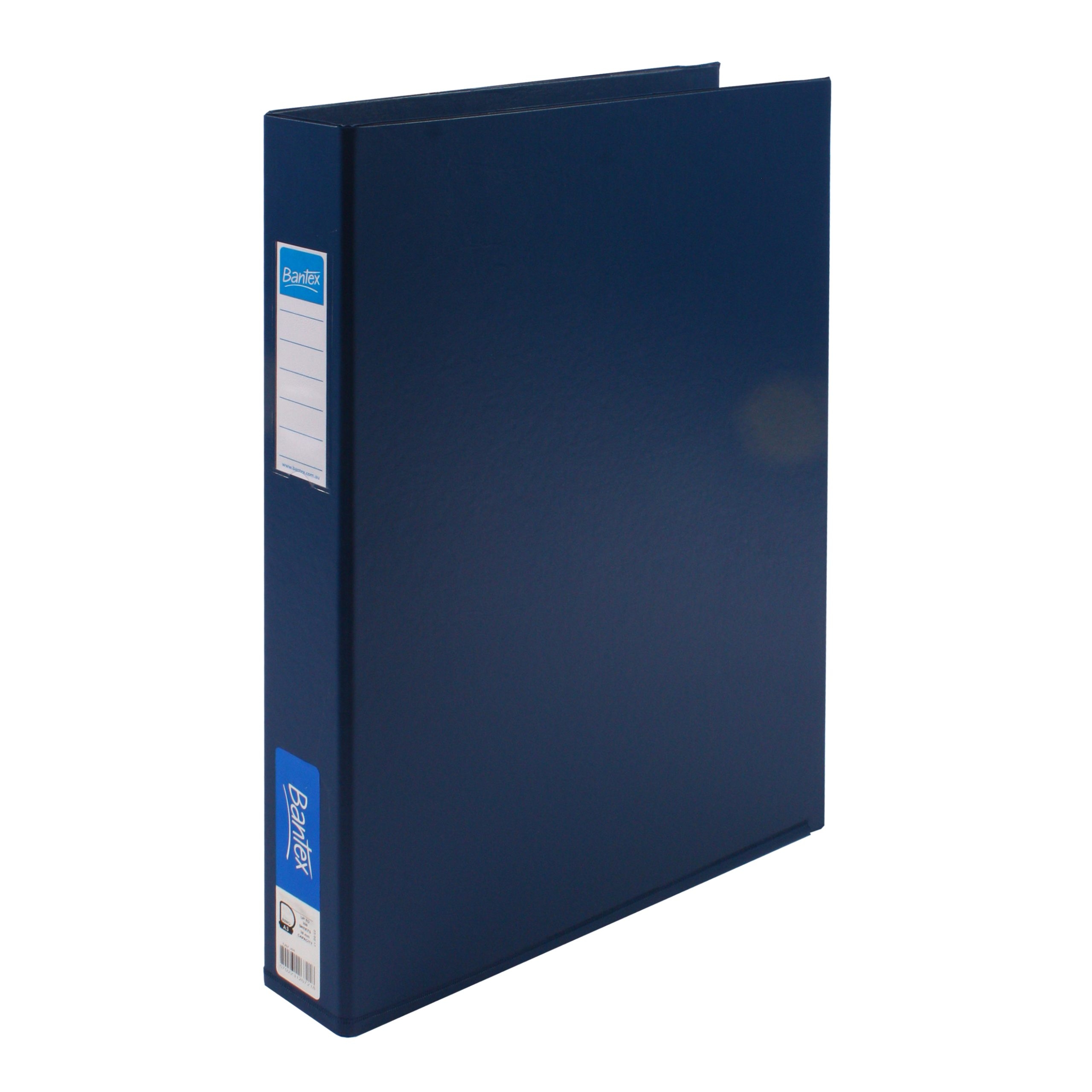 PVC Binder A3 3 Ring 38mm Upright Blue