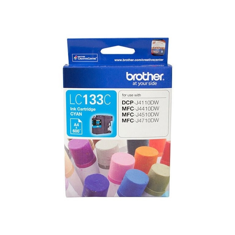 Brother LC133 Cyan Ink Cart - up to 600 pages