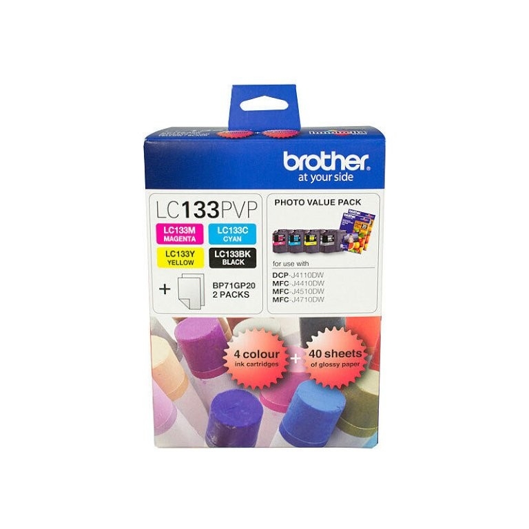 Brother LC133 Photo Value Pack - up to 600 pages per colour