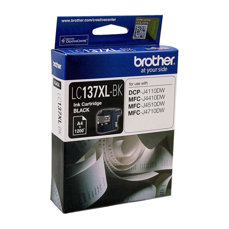 Brother LC137XL Black Ink Cart - up to 1200 pages