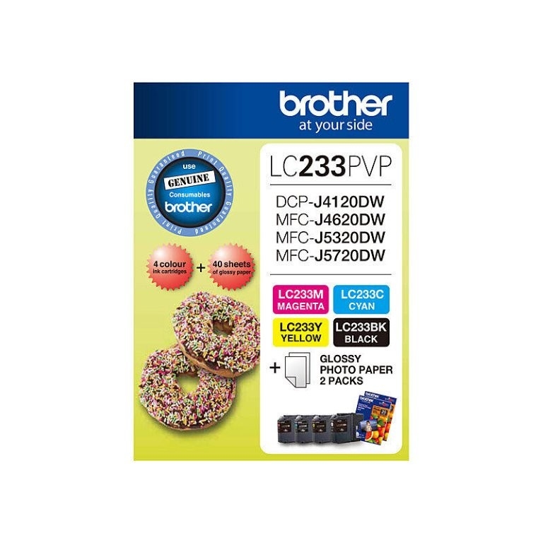 Brother LC233 Photo Value Pack - Refer to singles