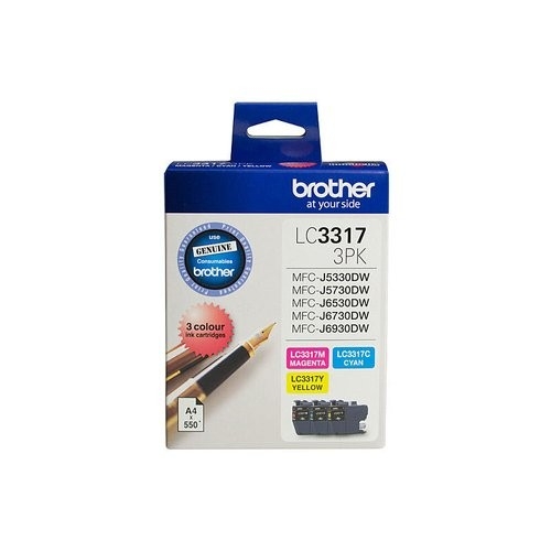 Brother LC3317 CMY Colour Pack - Up to 550 pages each
