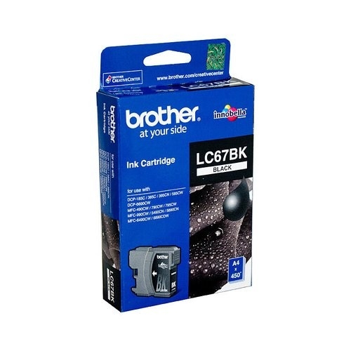 Brother LC67 Black Ink Cart - 450 pages