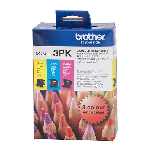 Brother LC73 CMY Colour Pack - Up to 600 pages each